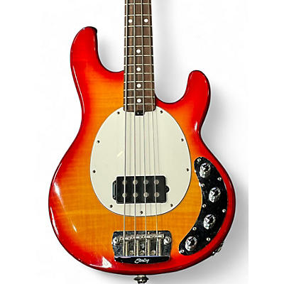 Used Sterling by Music Man Ray34 Heritage Cherry Sunburst Electric Bass Guitar