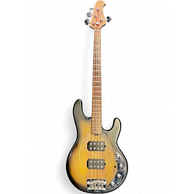 Used Sterling by Music Man Ray34 Natural Burl Satin Electric Bass Guitar