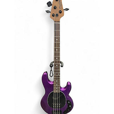 Used Sterling by Music Man Ray34 Purple Sparkle Electric Bass Guitar