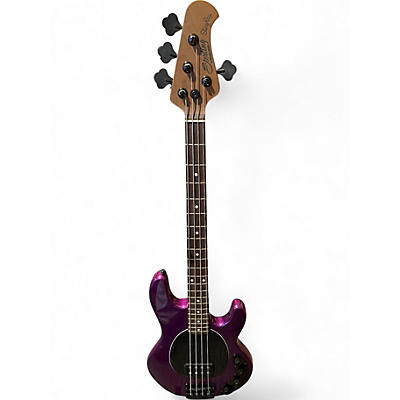 Used Sterling by Music Man Ray34 Purple Sparkle Electric Bass Guitar