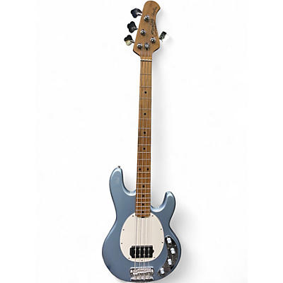 Used Sterling by Music Man Ray34 Silver Electric Bass Guitar