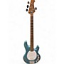 Used Sterling by Music Man Ray34 blue sparkle Electric Bass Guitar blue sparkle