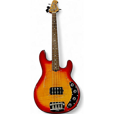 Used Sterling by Music Man Ray34 flame maple Electric Bass Guitar
