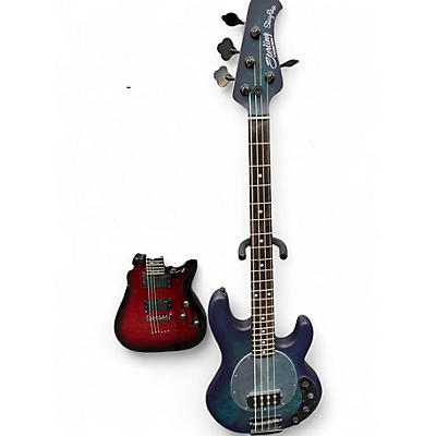 Used Sterling by Music Man Ray34 neptune blue Electric Bass Guitar