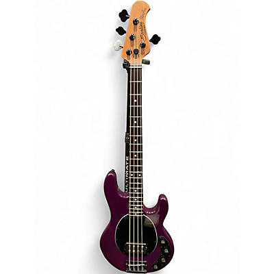 Used Sterling by Music Man Ray34 purple sparkle Electric Bass Guitar