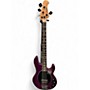 Used Sterling by Music Man Ray34 purple sparkle Electric Bass Guitar purple sparkle
