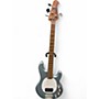 Used Sterling by Music Man Ray34 steel blue Electric Bass Guitar steel blue
