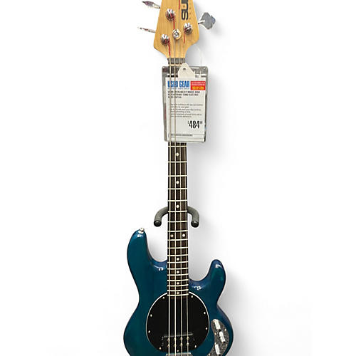 Used Sterling by Music Man Ray34 trans tunq Electric Bass Guitar trans tunq