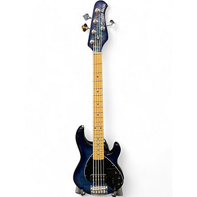 Sterling by Music Man Used Sterling by Music Man Ray35 5 String Blue Electric Bass Guitar