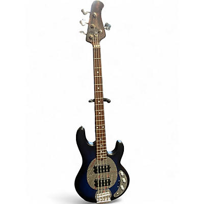 Used Sterling by Music Man Ray4 Blue Burst Electric Bass Guitar