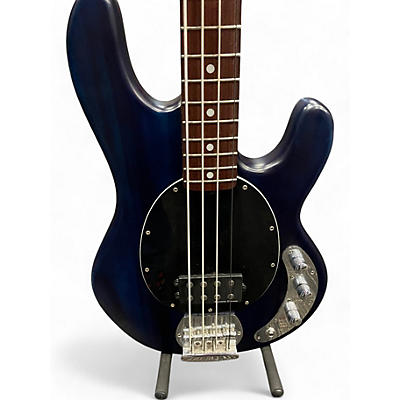 Used Sterling by Music Man Ray4 Blue Electric Bass Guitar