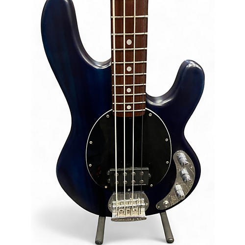 Used Sterling by Music Man Ray4 Blue Electric Bass Guitar Blue