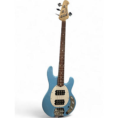 Used Sterling by Music Man Ray4 Blue Electric Bass Guitar