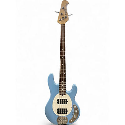 Used Sterling by Music Man Ray4 Blue Electric Bass Guitar