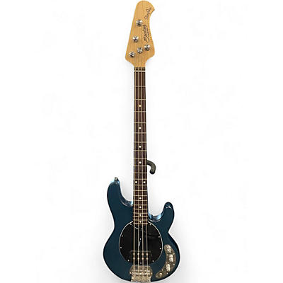 Used Sterling by Music Man Ray4 Blue Electric Bass Guitar