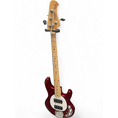 Used Sterling by Music Man Ray4 Candy Apple Red Electric Bass Guitar
