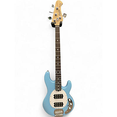 Used Sterling by Music Man Ray4 HH Blue Electric Bass Guitar