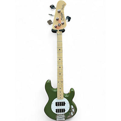 Sterling by Music Man Used Sterling by Music Man Ray4 Olive Green Electric Bass Guitar