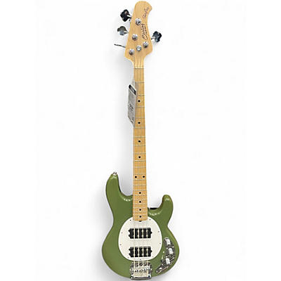 Used Sterling by Music Man Ray4HH Olive Green Electric Bass Guitar