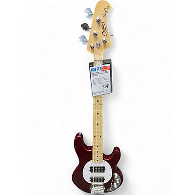 Used Sterling by Music Man Ray4HH Rangoon Red Electric Bass Guitar