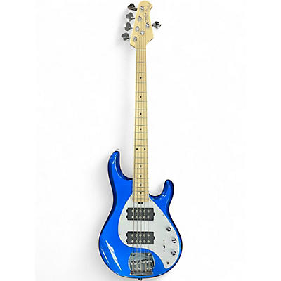 Used Sterling by Music Man Ray5 5 String Blue Electric Bass Guitar