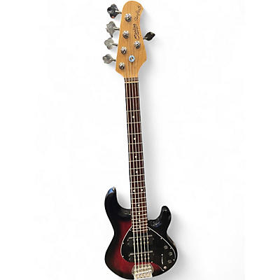 Used Sterling by Music Man Ray5 5 String RUBY RED BURST Electric Bass Guitar