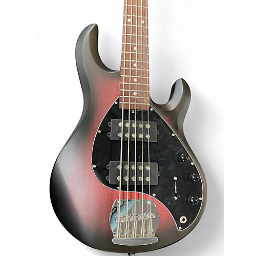 Sterling by Music Man Used Sterling by Music Man Ray5 5 String RUBY RED BURST SATIN Electric Bass Guitar RUBY RED BURST SATIN