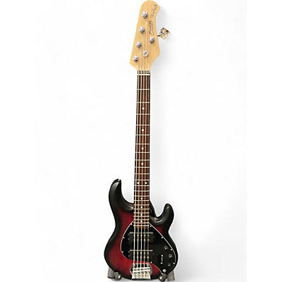 Sterling by Music Man Used Sterling by Music Man Ray5 5 String Ruby Red Burst Satin Electric Bass Guitar