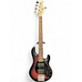 Used Sterling by Music Man Ray5 5 String Ruby Red Burst Satin Electric Bass Guitar Ruby Red Burst Satin