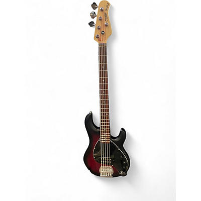 Used Sterling by Music Man Ray5 5 String red burst Electric Bass Guitar