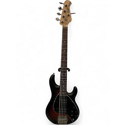 Used Sterling by Music Man Ray5 HH 5 String Crimson Burst Electric Bass Guitar