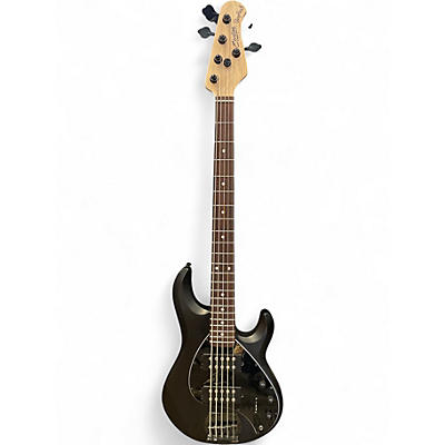 Used Sterling by Music Man Ray5 HH 5 String Stealth Black Electric Bass Guitar