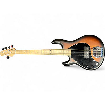 Used Sterling by Music Man Ray5 Left Handed 2 Tone Sunburst Electric Bass Guitar
