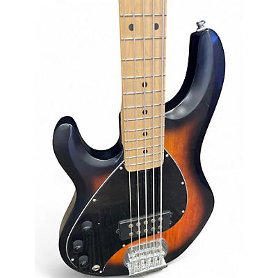 Used Sterling by Music Man Ray5 Left Handed Vintage Sunburst Electric Bass Guitar