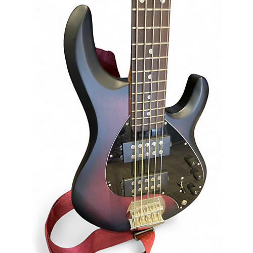 Used Sterling by Music Man Ray5HH 5 String Red Burst Electric Bass Guitar Red Burst