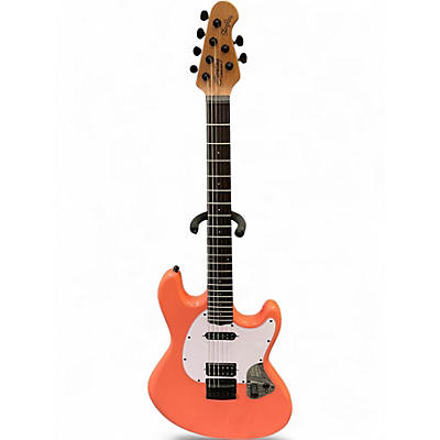 Used Sterling by Music Man Ryan "Fluff" Bruce Artist Series StingRay Rula Thumb Red Solid Body Electric Guitar