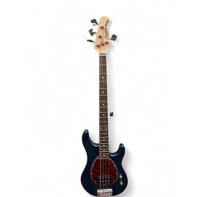 Used Sterling by Music Man SB14 Blue Electric Bass Guitar