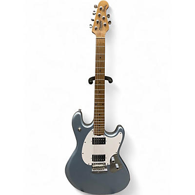Used Sterling by Music Man SR50 FIREMAN SILVER Solid Body Electric Guitar