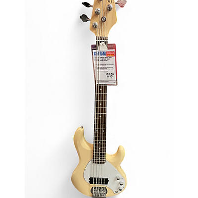 Used Sterling by Music Man STING RAY 5 Antique White Electric Bass Guitar