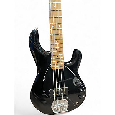 Used Sterling by Music Man STING RAY 5 Black Electric Bass Guitar