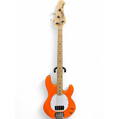 Used Sterling by Music Man STING RAY Orange Electric Bass Guitar