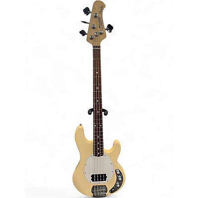 Used Sterling by Music Man STING RAY S.U.B. SERIES Antique White Electric Bass Guitar