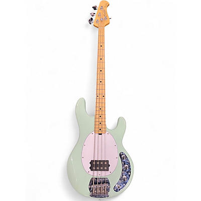 Used Sterling by Music Man STING RAY SUB 4 Seafoam Green Electric Bass Guitar