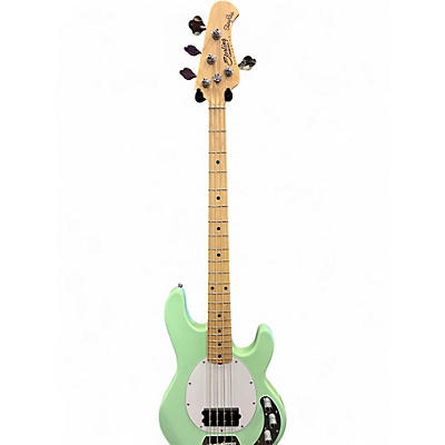 Used Sterling by Music Man STINGRAY 34 Seafoam Green Electric Bass Guitar