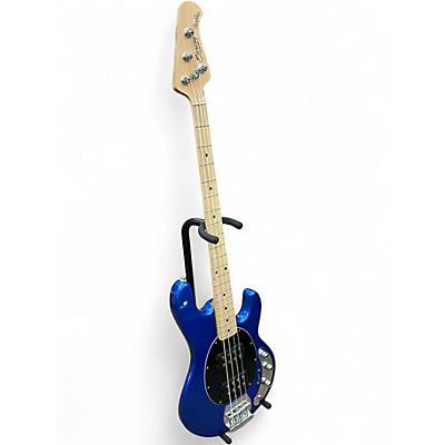 Used Sterling by Music Man STINGRAY 4 Blue Electric Bass Guitar
