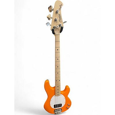 Used Sterling by Music Man STINGRAY 4 Orange Electric Bass Guitar
