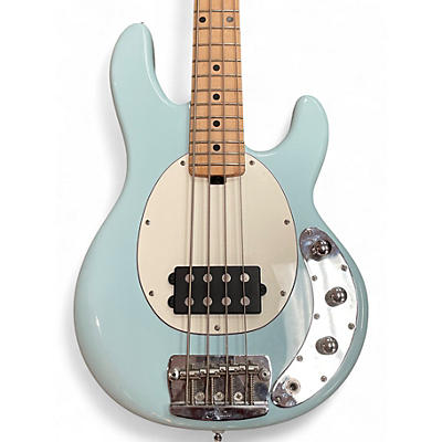 Used Sterling by Music Man STINGRAY 4 Pelham Blue Electric Bass Guitar