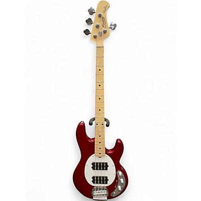 Used Sterling by Music Man STINGRAY 4 Red Electric Bass Guitar