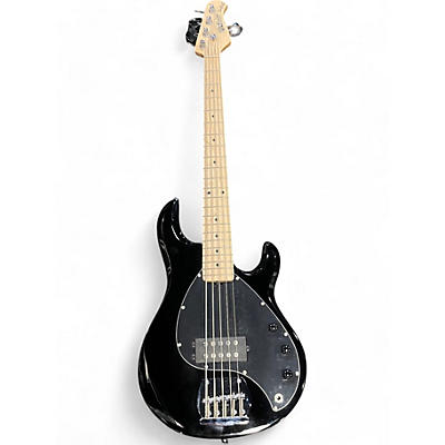 Used Sterling by Music Man STINGRAY 5 Black Electric Bass Guitar