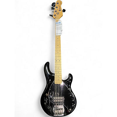 Used Sterling by Music Man STINGRAY 5 Black Electric Bass Guitar
